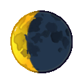 waning crescent moon on platform Telegram