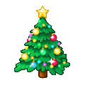 Christmas tree on platform Telegram