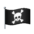 pirate flag on platform Telegram