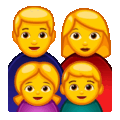 family: man, woman, girl, boy on platform Telegram