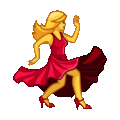 woman dancing on platform Telegram