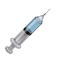 syringe on platform Telegram
