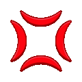 anger symbol on platform Telegram