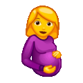 pregnant woman on platform Telegram
