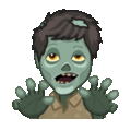man zombie on platform Telegram
