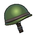 military helmet on platform Telegram