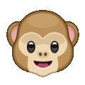 monkey face on platform Telegram