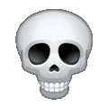 skull on platform Telegram