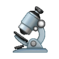 microscope on platform Telegram