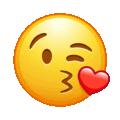 kissing heart on platform Telegram