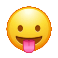 stuck out tongue on platform Telegram