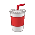 cup with straw on platform Telegram