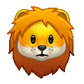 lion face on platform Telegram