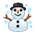 snowman on platform Telegram