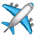 airplane on platform Telegram
