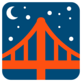 bridge at night on platform Twitter