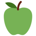 green apple on platform Twitter