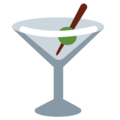 cocktail glass on platform Twitter