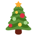 Christmas tree on platform Twitter