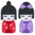 Japanese dolls on platform Twitter