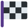 chequered flag on platform Twitter