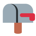 closed mailbox with lowered flag on platform Twitter