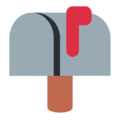 closed mailbox with raised flag on platform Twitter