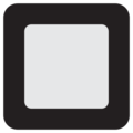 black square button on platform Twitter