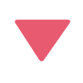 red triangle pointed down on platform Twitter