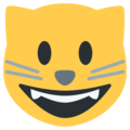 grinning cat on platform Twitter