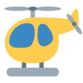 helicopter on platform Twitter