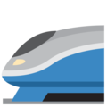 high-speed train on platform Twitter