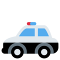 police car on platform Twitter