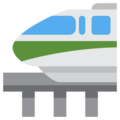 monorail on platform Twitter