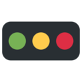 horizontal traffic light on platform Twitter