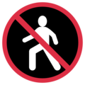no pedestrians on platform Twitter