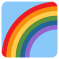 rainbow on platform Twitter