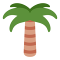 palm tree on platform Twitter