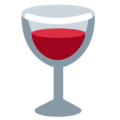 wine glass on platform Twitter