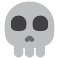 skull on platform Twitter