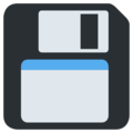 floppy disk on platform Twitter