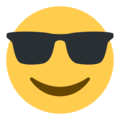 Smiling Face with Sunglasses Emoji on platform Twitter