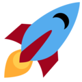 rocket on platform Twitter