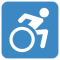 wheelchair symbol on platform Twitter