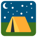 tent on platform Twitter
