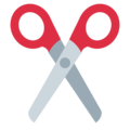 scissors on platform Twitter
