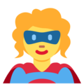 woman superhero on platform Twitter