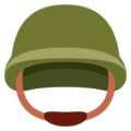 military helmet on platform Twitter