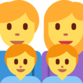 family: man, woman, boy, boy on platform Twitter