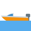 motor boat on platform Twitter